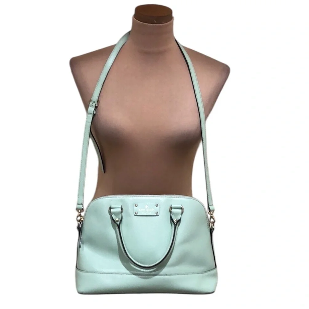 Kate Spade Large Satchel Bag Pastel Mint Green